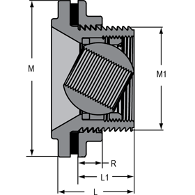 
Tank Adapter, CPVC Self Aligning with Neoprene Gasket